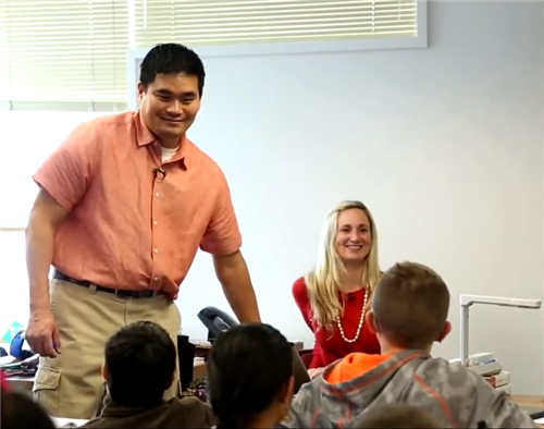 Teachers in Classroom with students