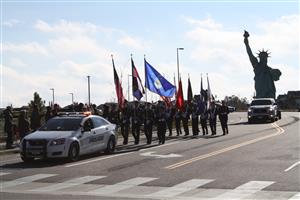 Altitude Elementary stages a parade during Vets Week 2018. 