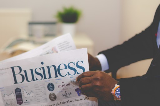 newspaper with business as title newspaper with business as title