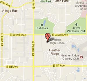 Google Map of Overland High School 