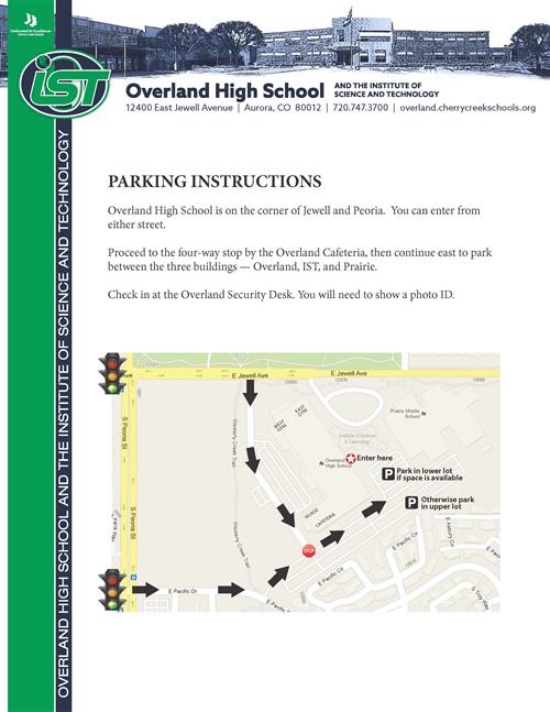 Campus Parking Instructions 