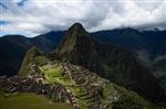 Arial view of Macchu Picchu 