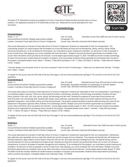 CTE course guide cover