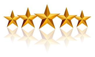 Clip art of five stars 