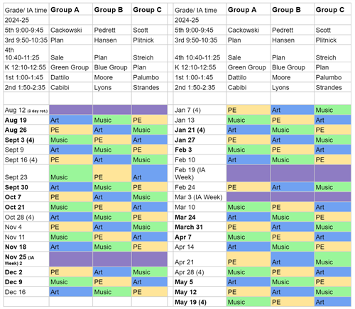 IA Schedule24-25