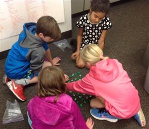 Gifted and talented students working together 