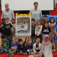  Students of Polton with Author and Illustrator