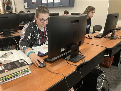 students working on SolidWorks