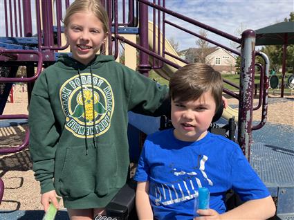 Black Forest Hills students on playground