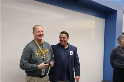 John and Superintendent Christopher Smith laughing