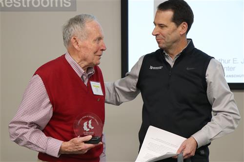 CCSD Hero Award recipient Frank Sargent and CCSD Superintendent Dr. Scott Siegfried 