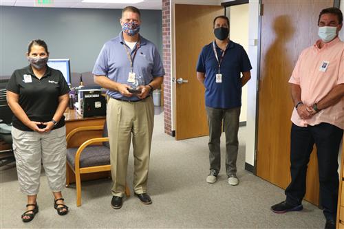 CCSD Athletics and Activities Director Larry Bull and colleagues. 