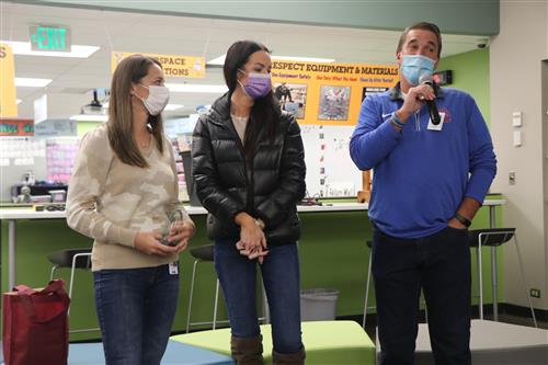 Julie Ahlgrim during a CCSD Heroes Award presentation ceremony in October.