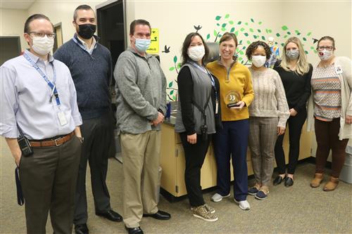Fox Ridge nurse Lauren Buckles and colleagues.