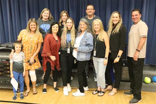 CCSD Para Debbi Kennedy, Superintendent Christopher Smith and her team.