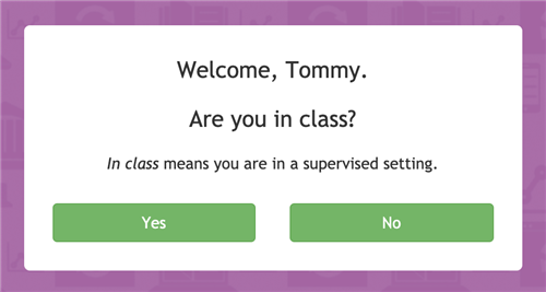 Are You in Class graphic 